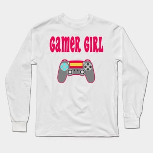 Gamer Girl Gaming Game Iconic Long Sleeve T-Shirt